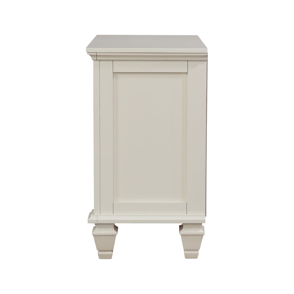 Cream Cottage-Style Nightstand