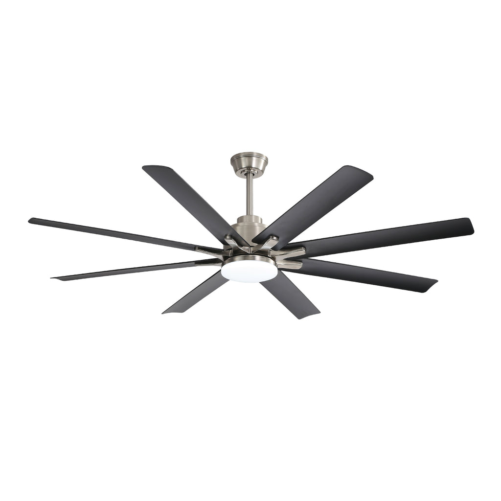 66 Inch Large Ceiling Fan With Dimmable Led Light