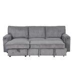 U_STYLE Upholstery Sleeper Sectional Sofa
