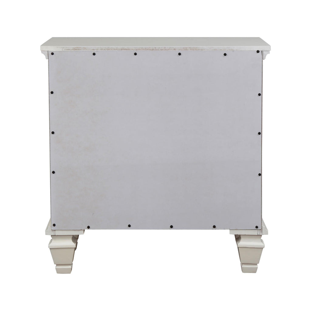 Cream Cottage-Style Nightstand