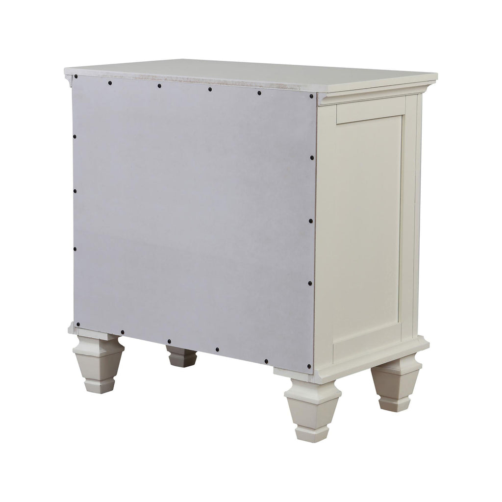 Cream Cottage-Style Nightstand
