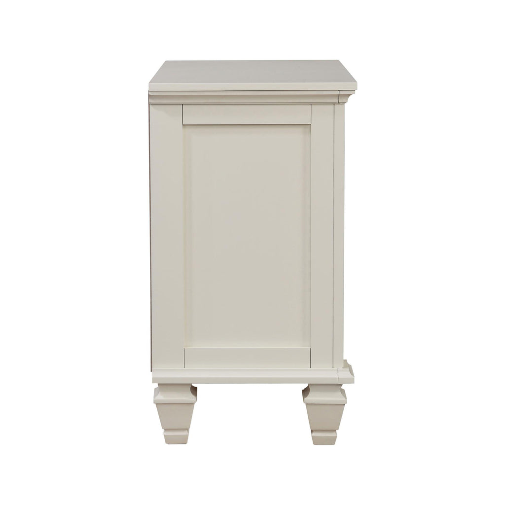 Cream Cottage-Style Nightstand