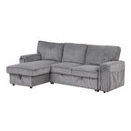 U_STYLE Upholstery Sleeper Sectional Sofa