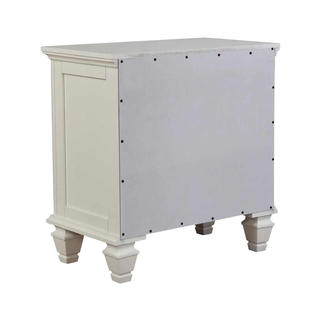 Cream Cottage-Style Nightstand