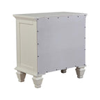 Cream Cottage-Style Nightstand