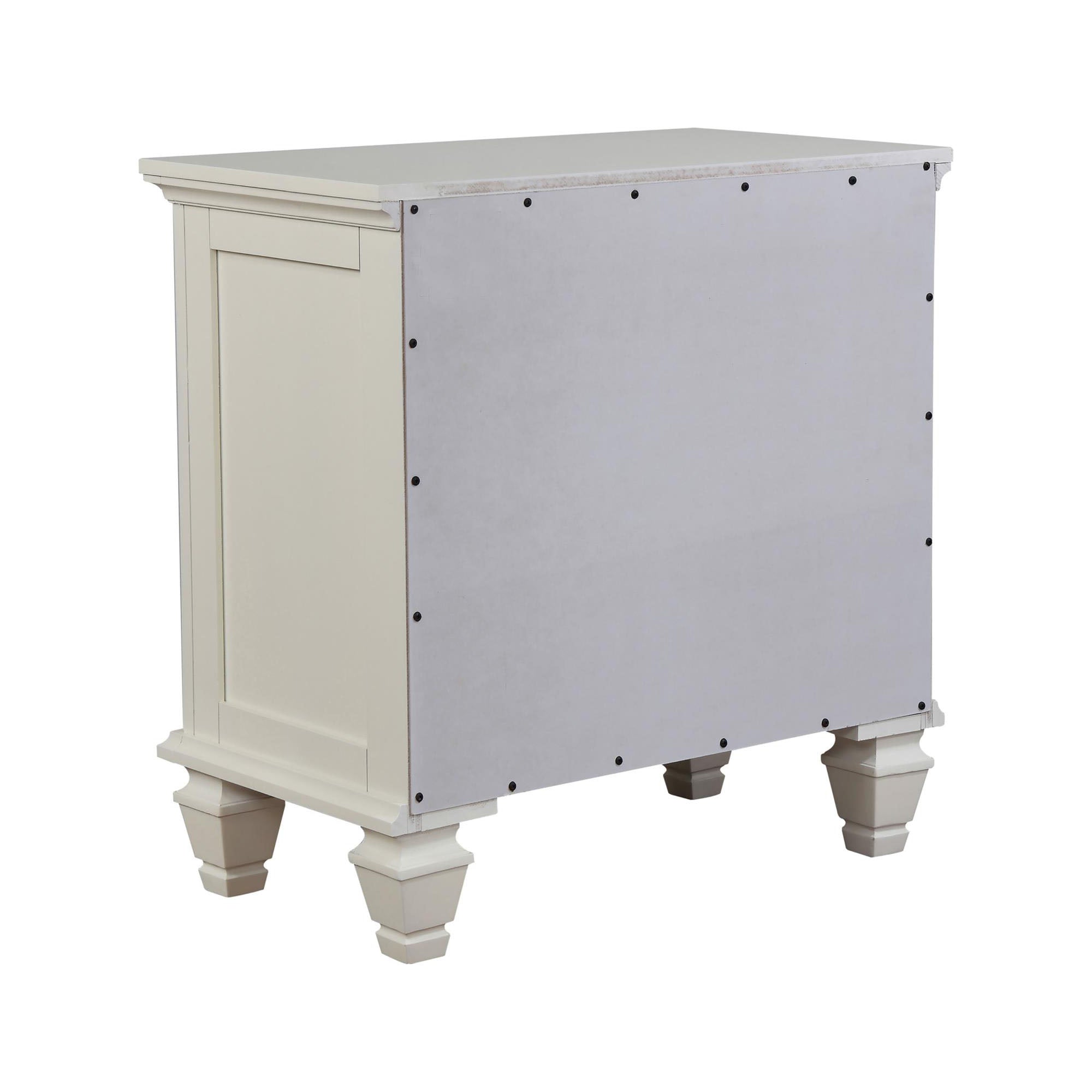Cream Cottage-Style Nightstand
