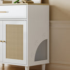 Cat Litter Box Enclosure with Scratch Pad
