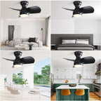 23 Inch Bedroom Ceiling Fan With Remote Control DC Motor