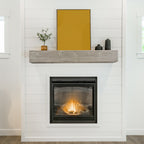 72" Rustic Wood Fireplace Mantel