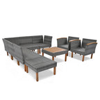 9-Piece Patio Rattan Furniture Set
