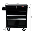 Rolling Tool Chest, 4 Drawer Tool Box with Wheels