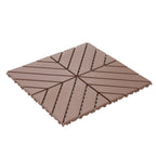 Plastic Interlocking Deck Tiles, 44 Pack