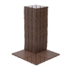 Plastic Interlocking Deck Tiles, 44 Pack