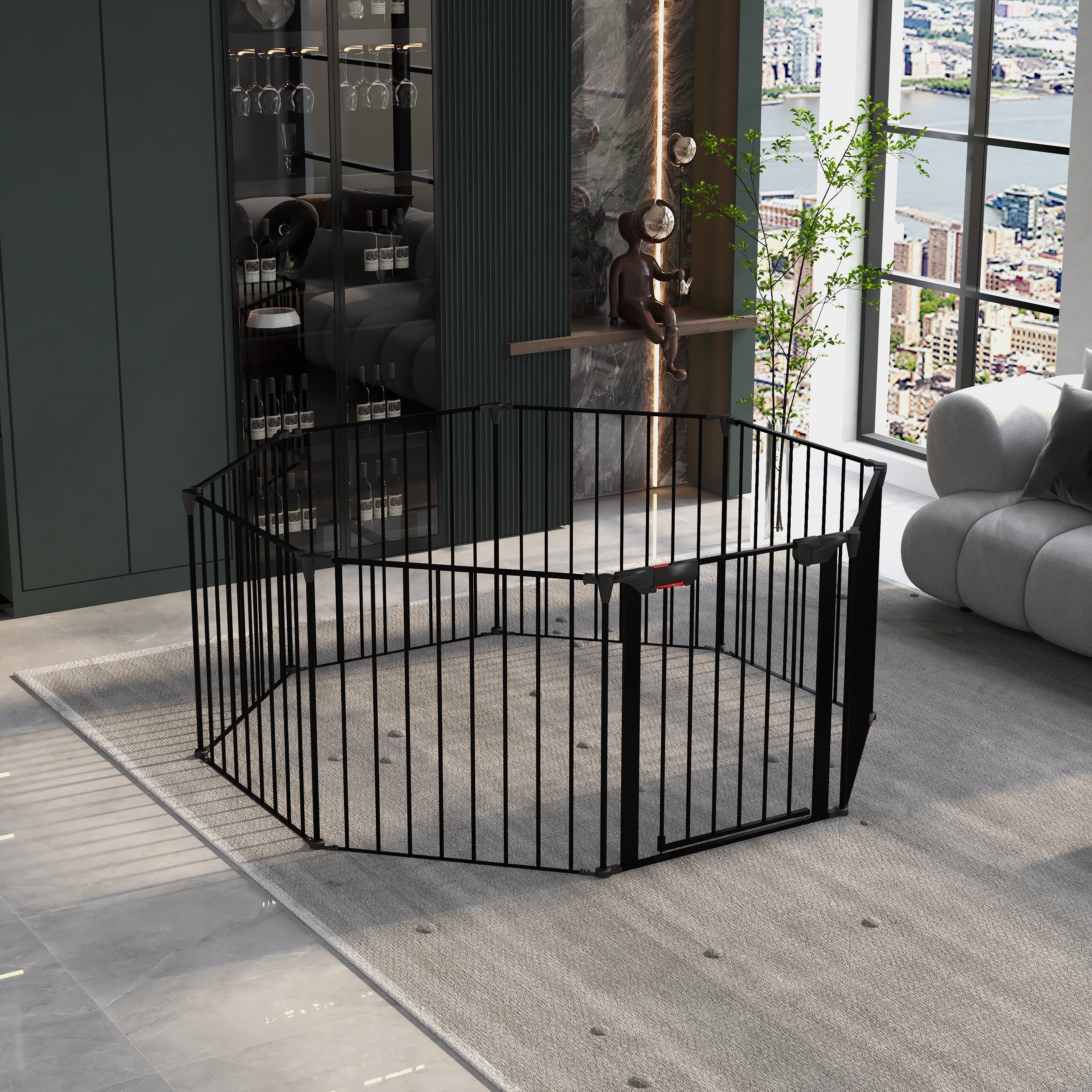 200" Adjustable Safety Gate - 8 Panels Play Yard