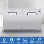 ORIKOOL 60" Commercial Under Counter Freezer