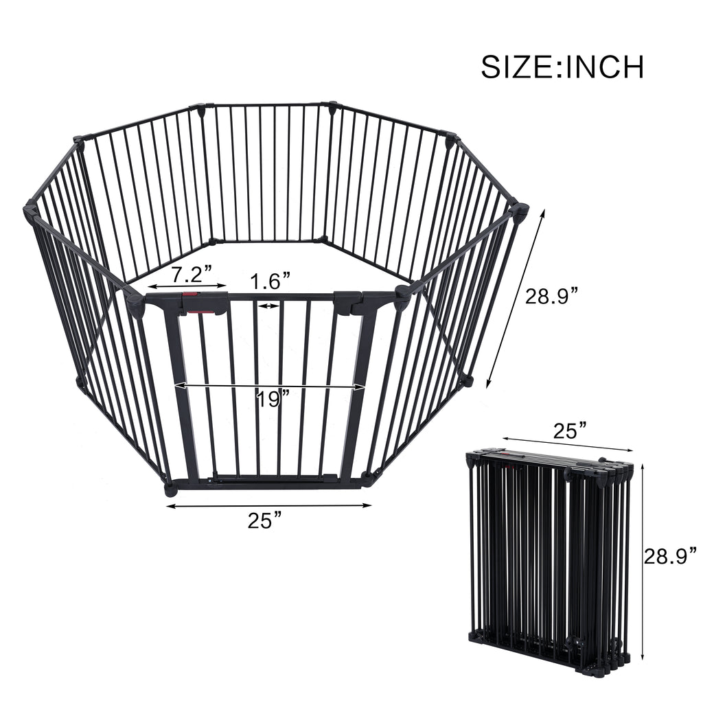 200" Adjustable Safety Gate - 8 Panels Play Yard