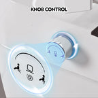 Smart Toilet Bidet Combo with Self-Cleaning Nozzle