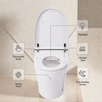 Heated Seat Smart Toilet Without Bidet