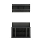 On-Trend Shoe Storage Bench With Shelves and Hooks