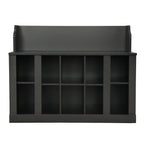 On-Trend Shoe Storage Bench With Shelves and Hooks