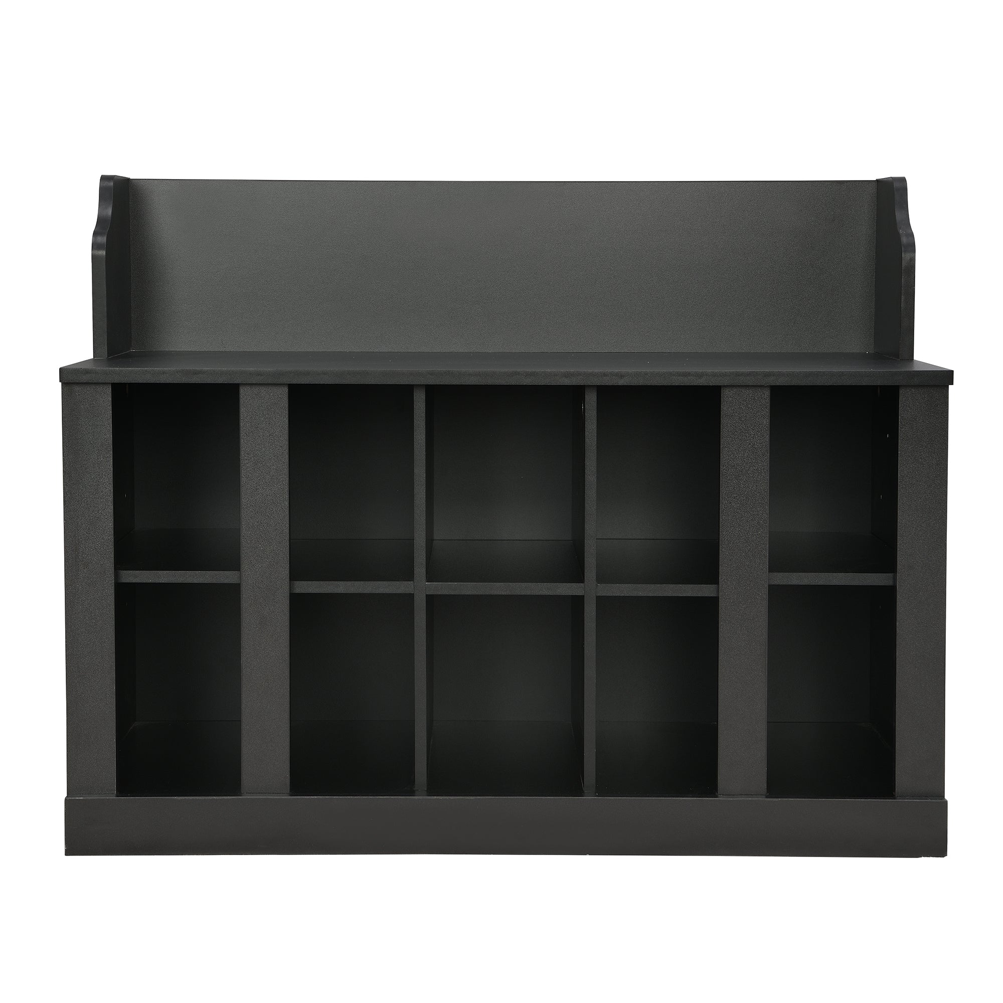 On-Trend Shoe Storage Bench With Shelves and Hooks