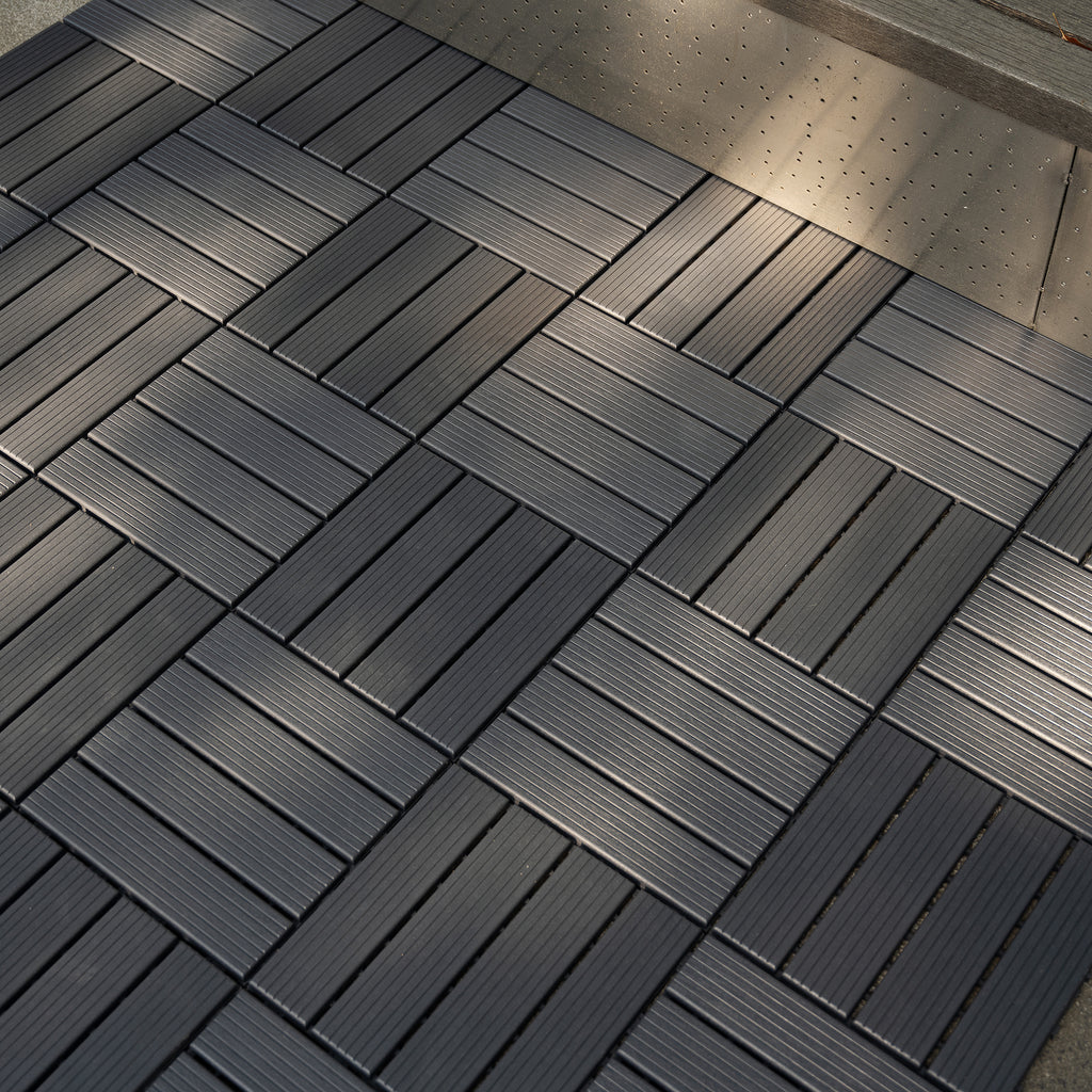 Plastic Interlocking Deck Tiles - 44 Pack