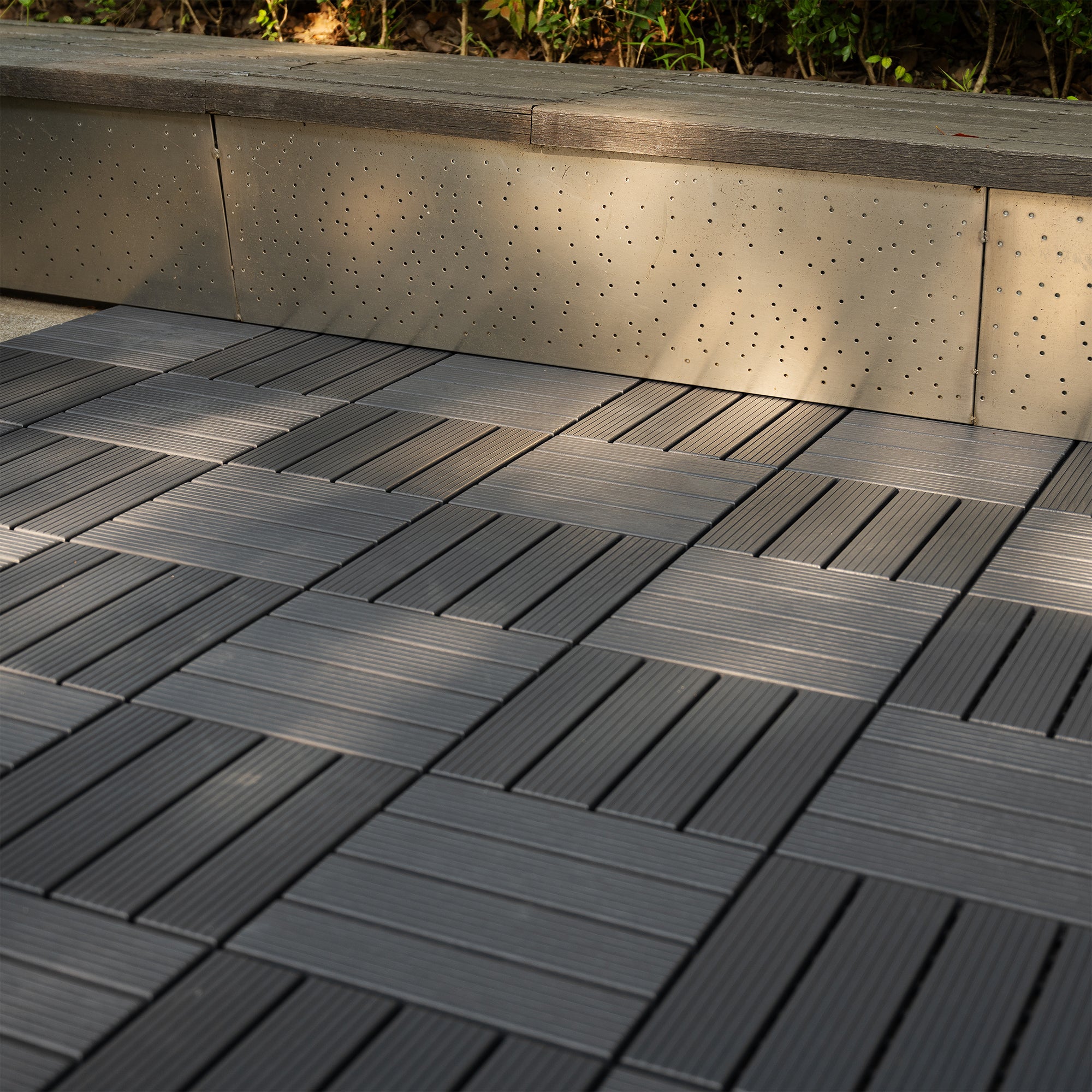 Plastic Interlocking Deck Tiles - 44 Pack