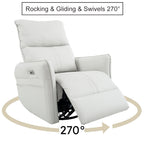 270° Power Swivel Rocker Recliner Chair