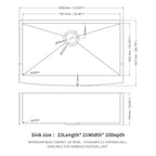 33 Inch Gunmetal Black Farmhouse Kitchen Sink