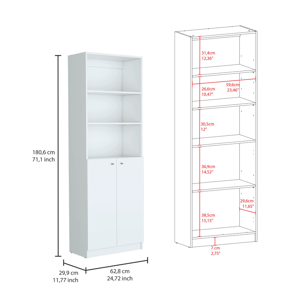 Salina 3 Piece Living Room Set with 3 Bookcases
