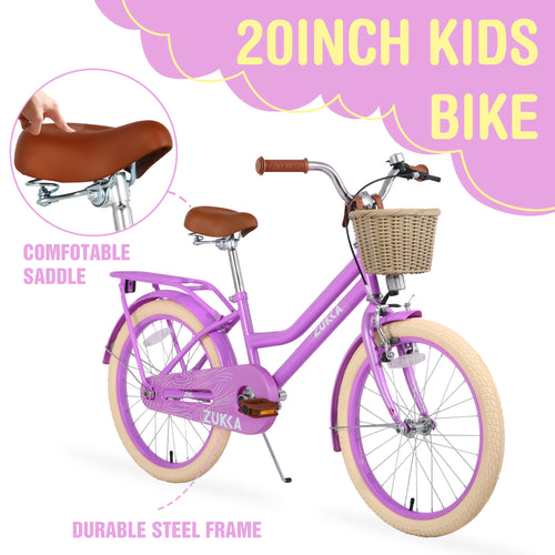 Girls Bike with Basket for Ages 7-10