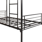 Twin Over Twin Bunk Bed, Metal Frame with Ladder
