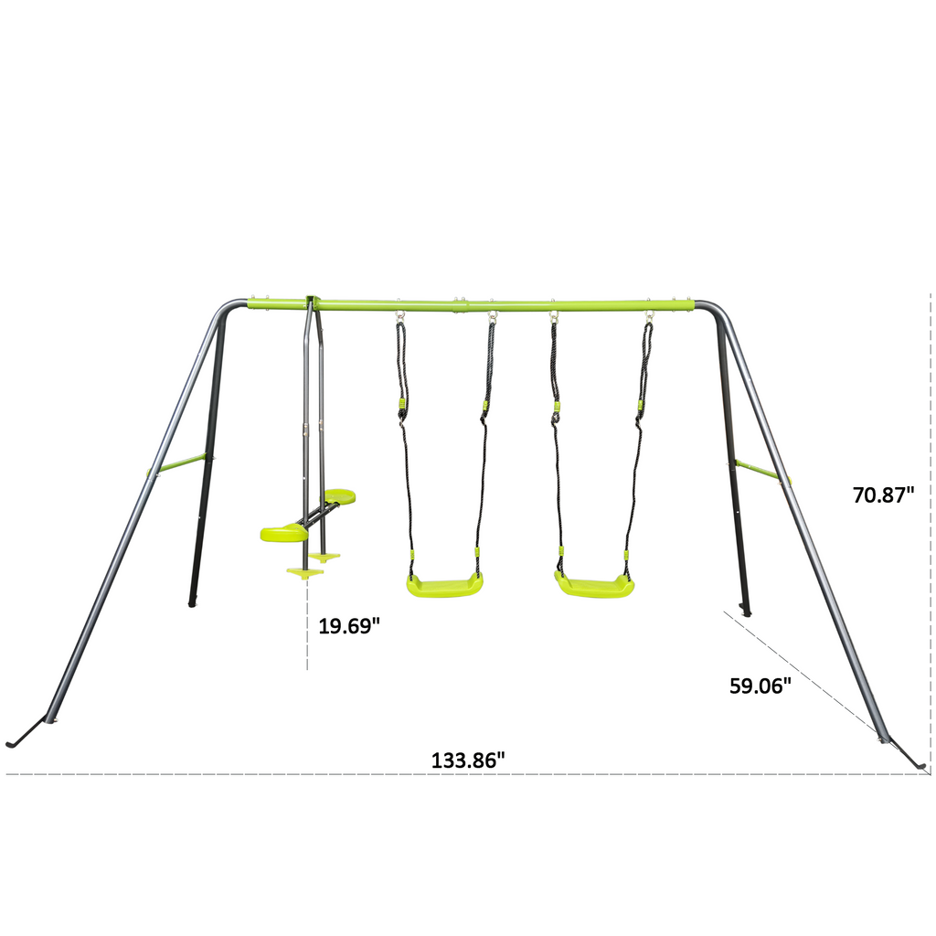 XNS081 Lime Swing Set