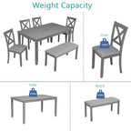 6 Piece Kitchen Dining Set
