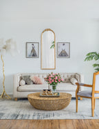 19"x56" Wood Floor Mirror