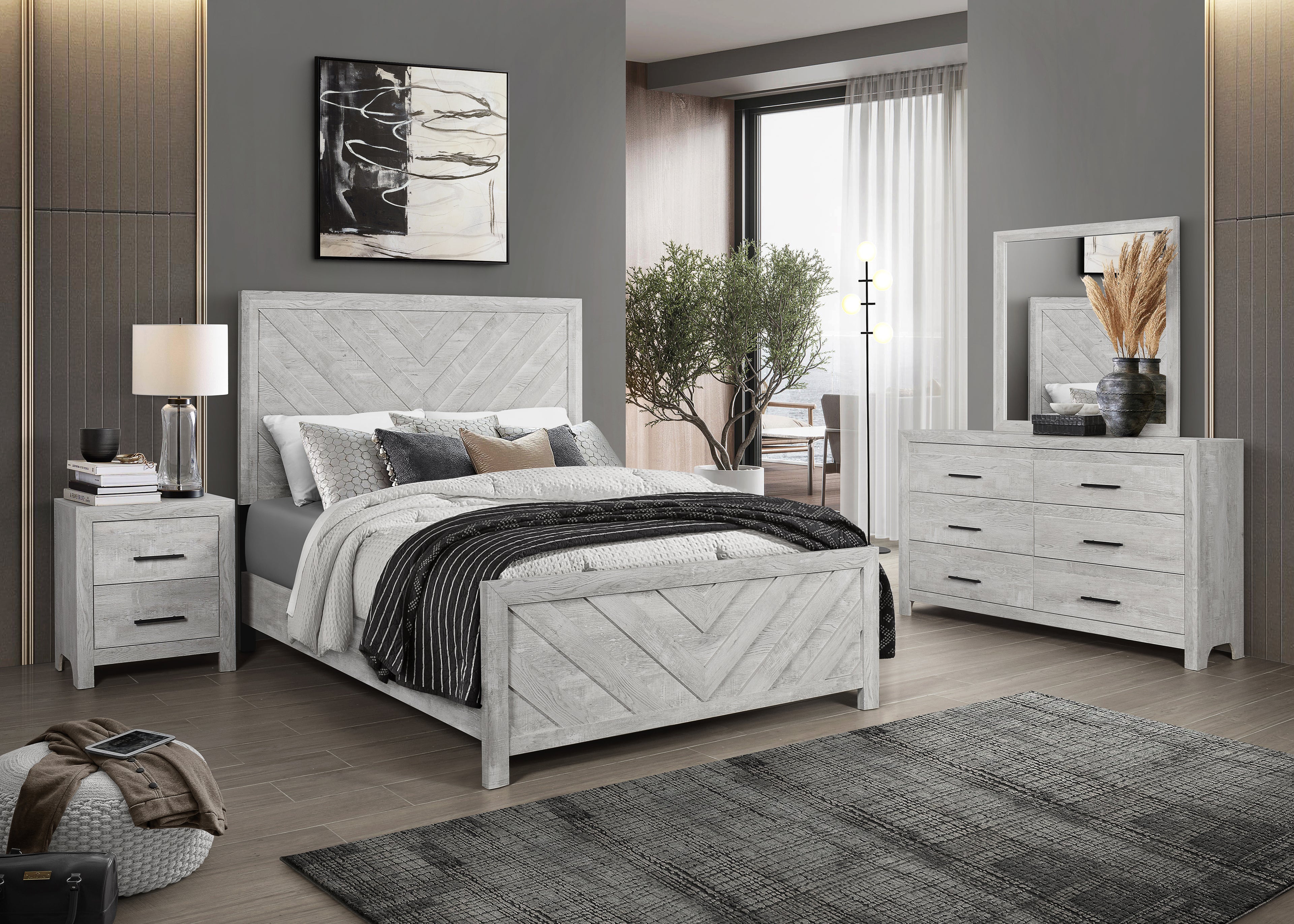 Denver Modern Style Square Mirror