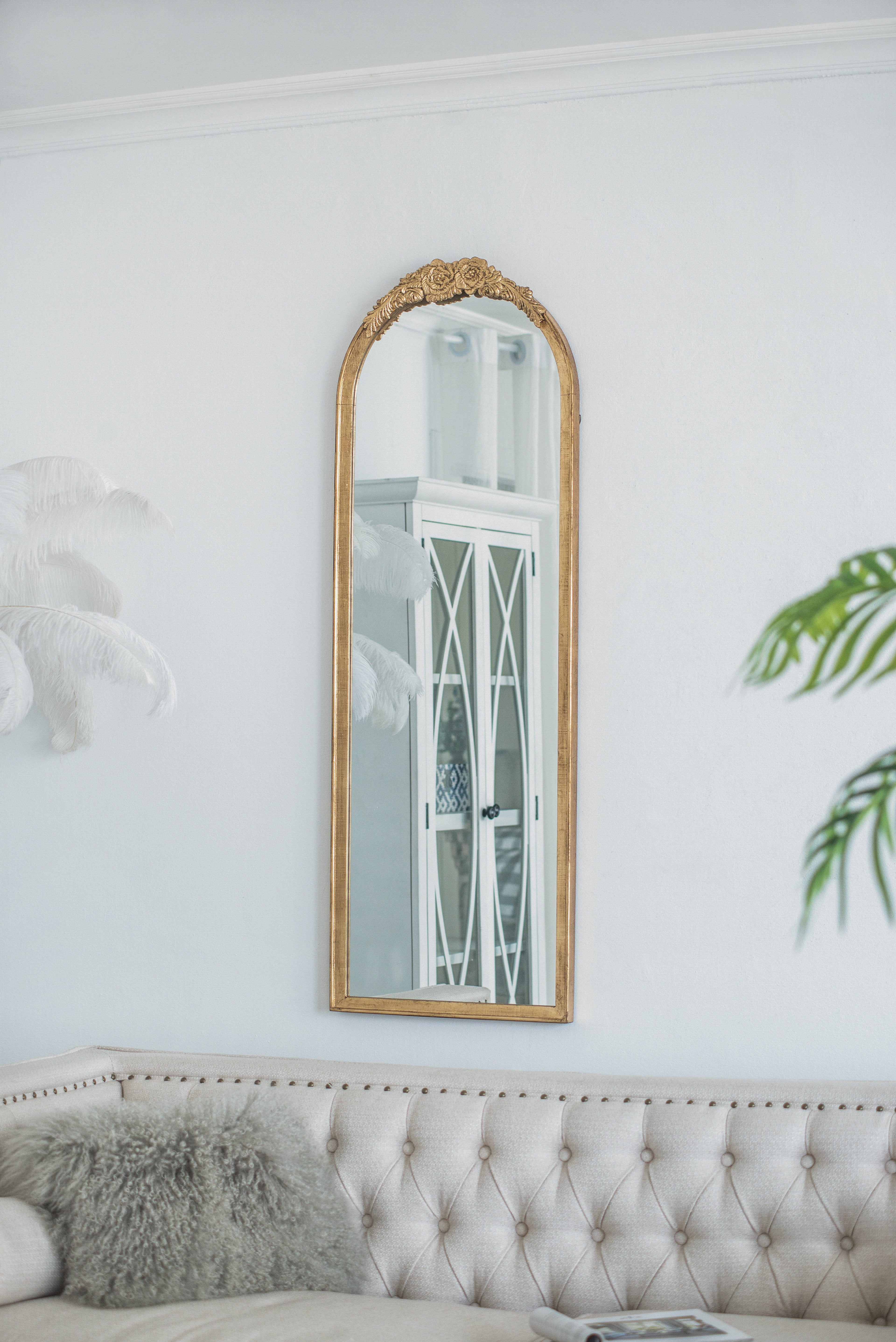19"x56" Wood Floor Mirror