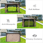 8' X 8' Hardtop Gazebo with Galvanized Steel Roof