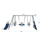 Saucer Swingset with Mini Slide