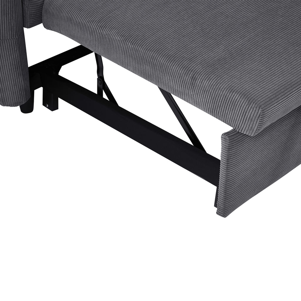 57.48" Pull-Out Sofa Bed Convertible Couch