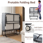 Folding Bed with Mattress for Adults