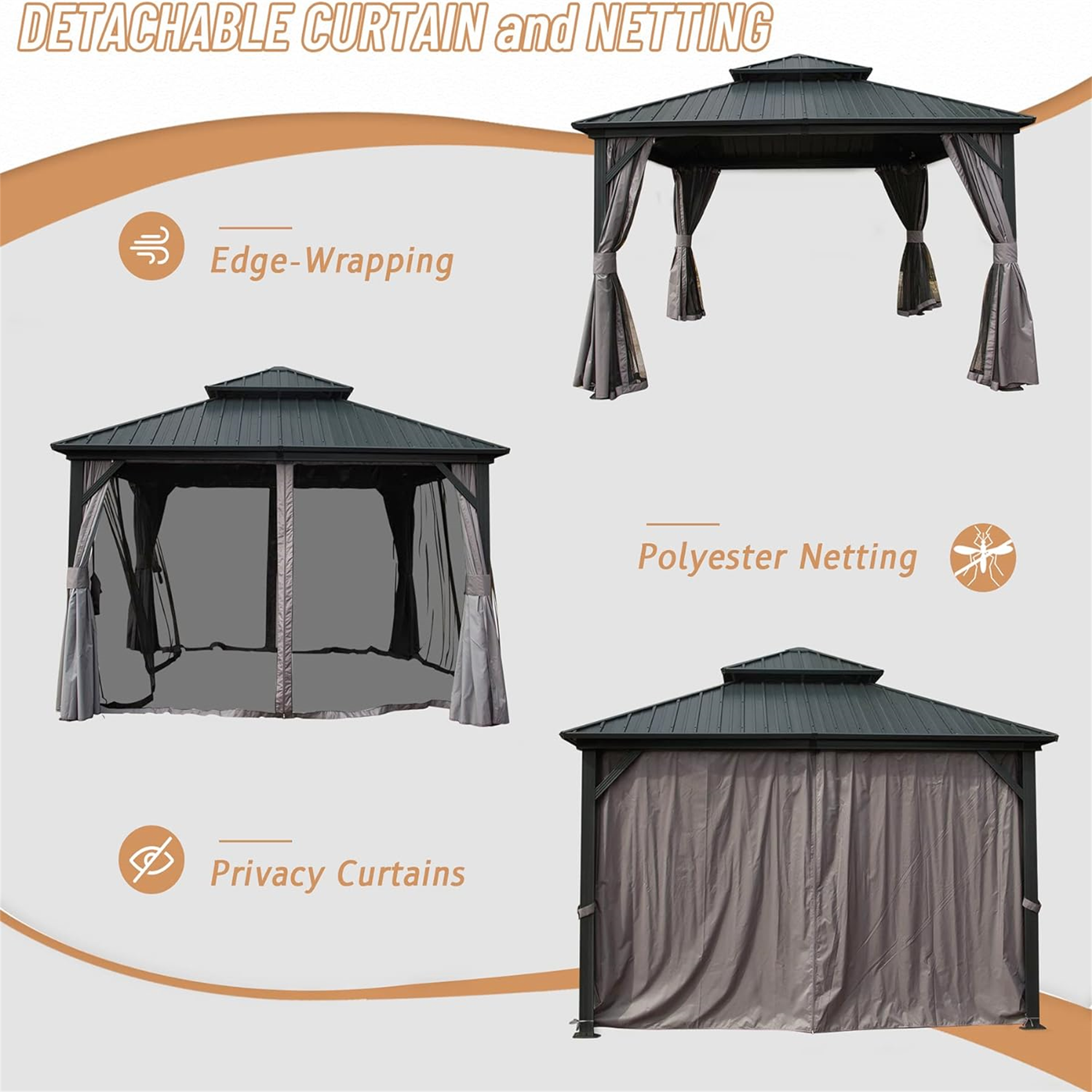 12' x 12' Hardtop Gazebo