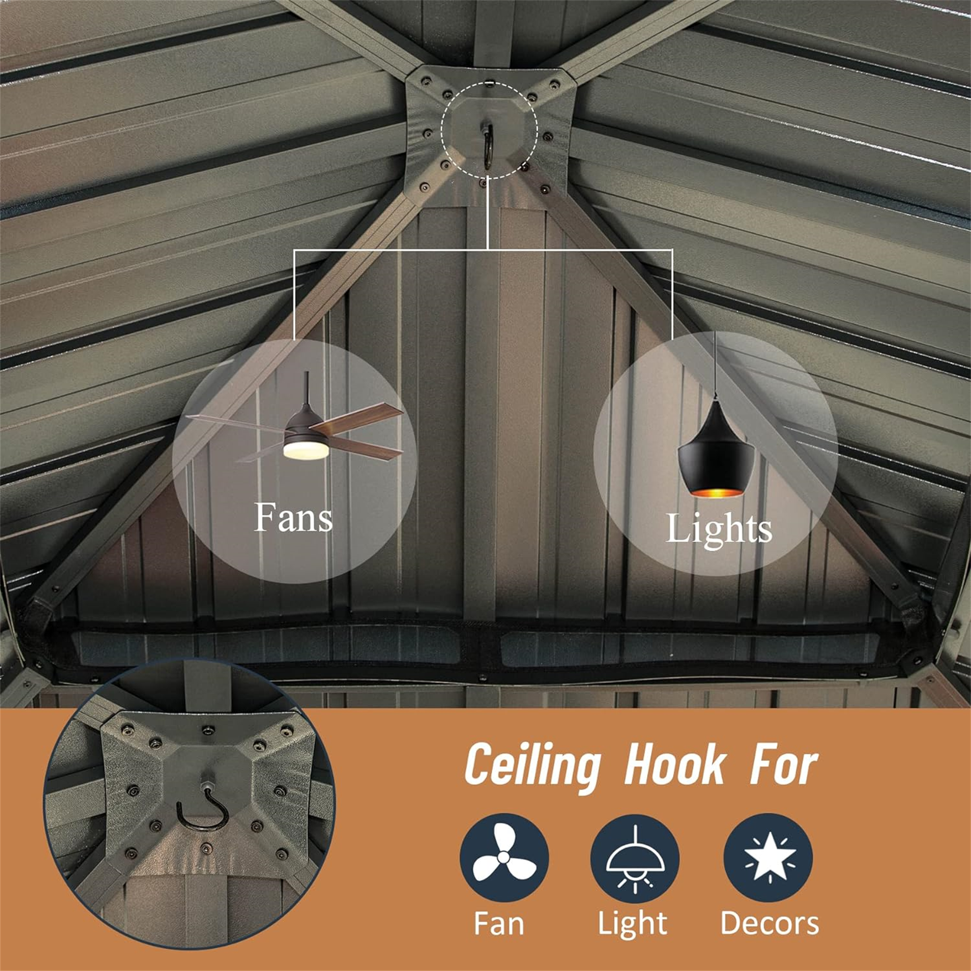 12' x 12' Hardtop Gazebo