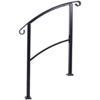 Wrought Iron Handrails for Outdoor Steps