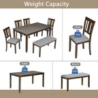 6 Piece Kitchen Dining Set