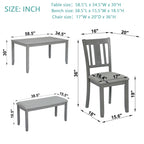 6 Piece Kitchen Dining Set