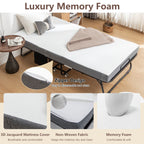 Folding Bed with Mattress for Adults