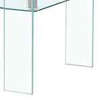 Rectangle Clear Glass Coffee Table