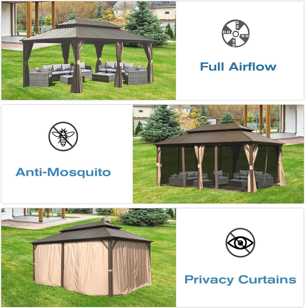 12' X 20' Hardtop Gazebo