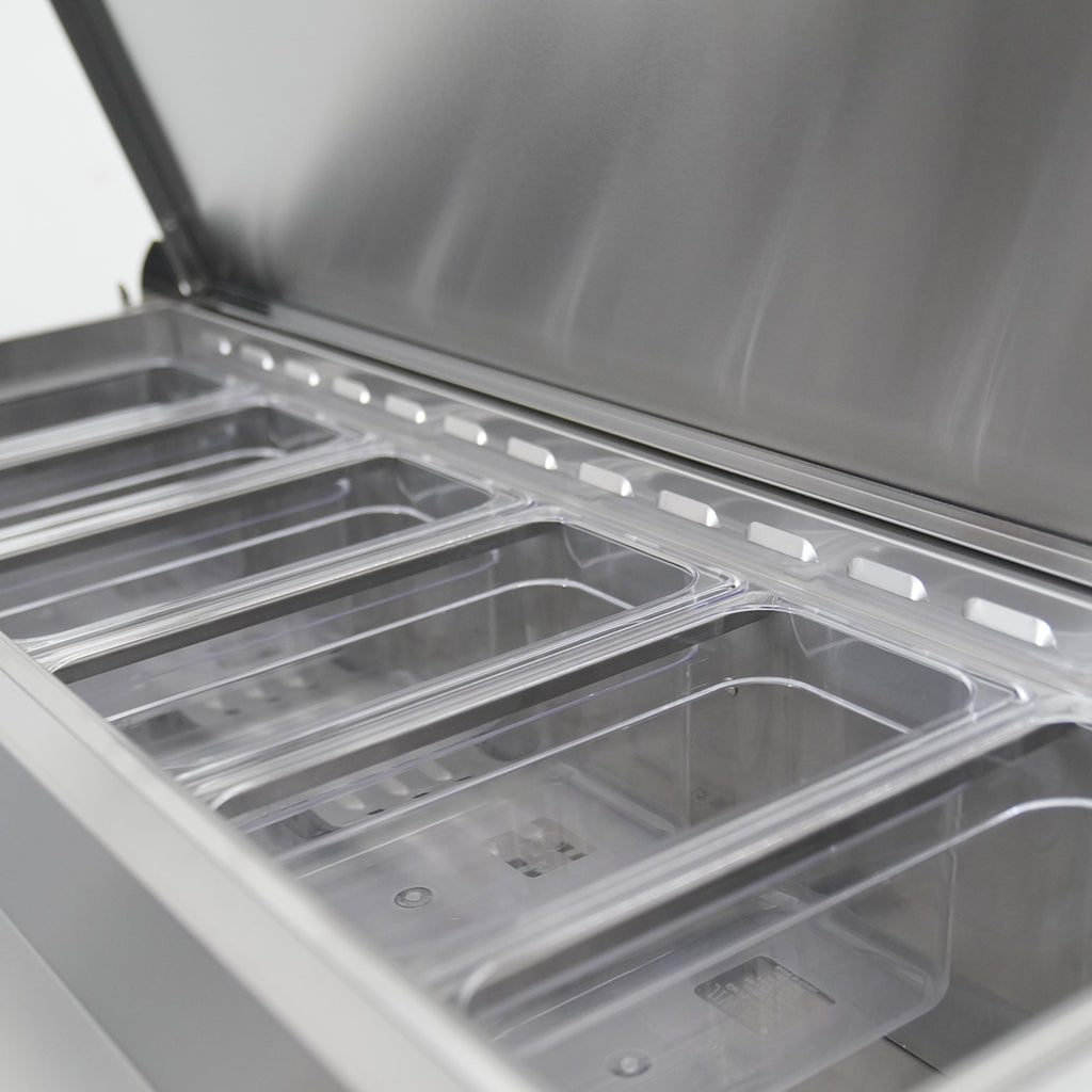 Orikool 44 In Commercial Pizza Prep Table with Refrigerator